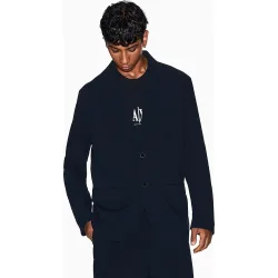 Chaqueta de hombre regular fit en seersucker elástico