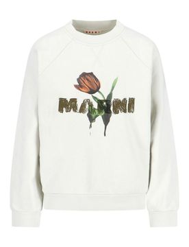Marni Felpa Girocollo Logo