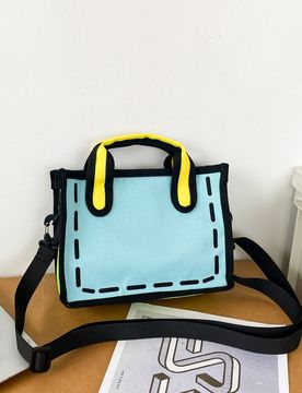 Bolso de tote con diseño de dibujos animados, nuevo bolso de tote de gran capacidad, bolso de hombro, esencial para la universidad, portátil para ex