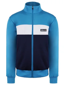 Bestla Mens Blue Track Top - White - Size Small - Ellesse - FashionsVida