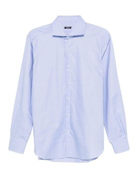 Barba Camicia di cotone azzurro