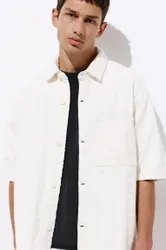 Pull&Bear Jacquard Shirt (Size: )