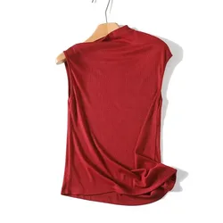 Withered European And American Style New Product, Tongle Style Design, Irregular Top, Sleeveless Casual T-shirt
