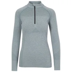 Women's Pelina Half Zip Long-Sleeved Active Top in Teal Size: Small - Teal - Size: S