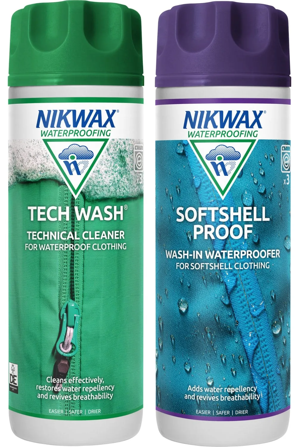 Tech Wash / SoftShell Proof - 2 x 300ml - Nikwax - FashionsVida