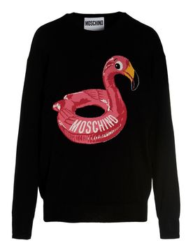 Moschino Maglia con logo jacquard