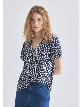 Camiseta de mujer estampada, manga corta - Zermatt - FashionsVida