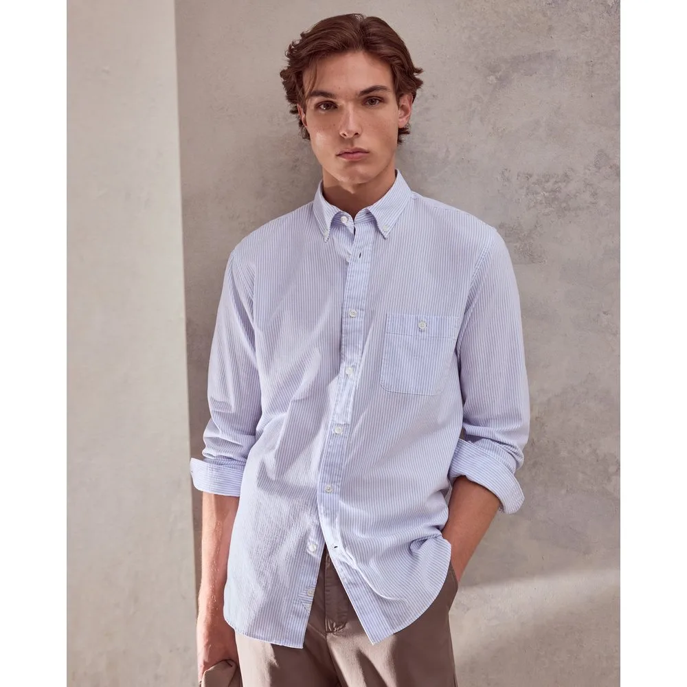 Camisa oxford sport rayas fondo - Dustin - FashionsVida