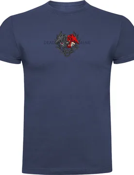 Maglietta A Maniche Corte Dead Or Alive Denim Blue - Kruskis - FashionsVida