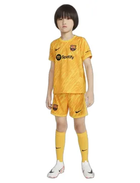FC Barcelona Kinder Set Dri-Fit 2024/25 - Jaune - unisex - Size: 5/6 ans - Nike - FashionsVida
