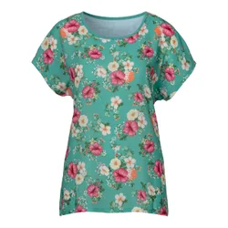 Blusenshirt „Blütenzauber“ gruen L Damen