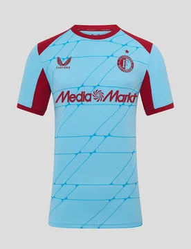 Feyenoord Men's 25/26 Third Shirt BALTIC SEA / RIO RED S male - Castore - FashionsVida