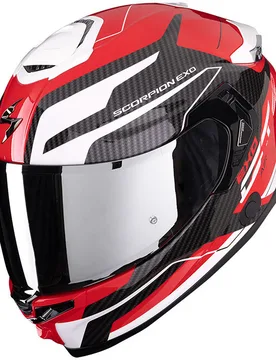 Casco Moto Integrale EXO-GT SP AIR FLEX Rosso Bianc taglia XS - Scorpion - FashionsVida