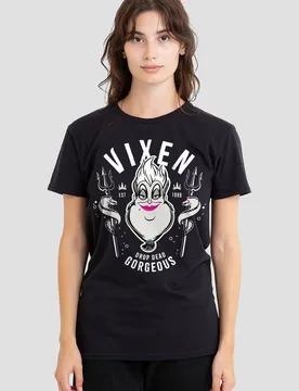 Ursula Drop Dead Gorgeous The Little Mermaid T-Shirt, Black - Black - Size: 2XL - Disney - FashionsVida