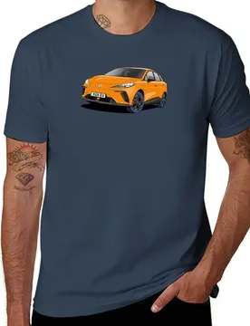 MG4 EV Electric Car in Volcano Orange T-Shirt affliction shirts aesthetic clothes summer top heavy weight t shirts for men - Aliexpress - FashionsVida