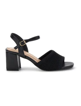 Sandali neri con tacco largo e cinturino P694 37 - FIRST LADY - FashionsVida