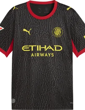 T-shirt à Manches Courtes Loin Girona Fc 26/27 Replica Black / Flat Dark Gray L - Puma - FashionsVida