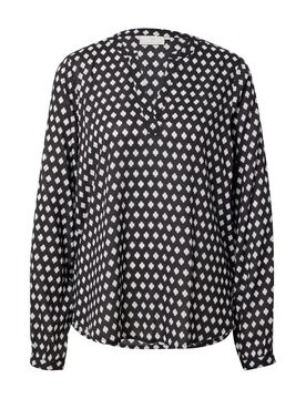 Kaffe Blusa 'Leah' negro / blanco