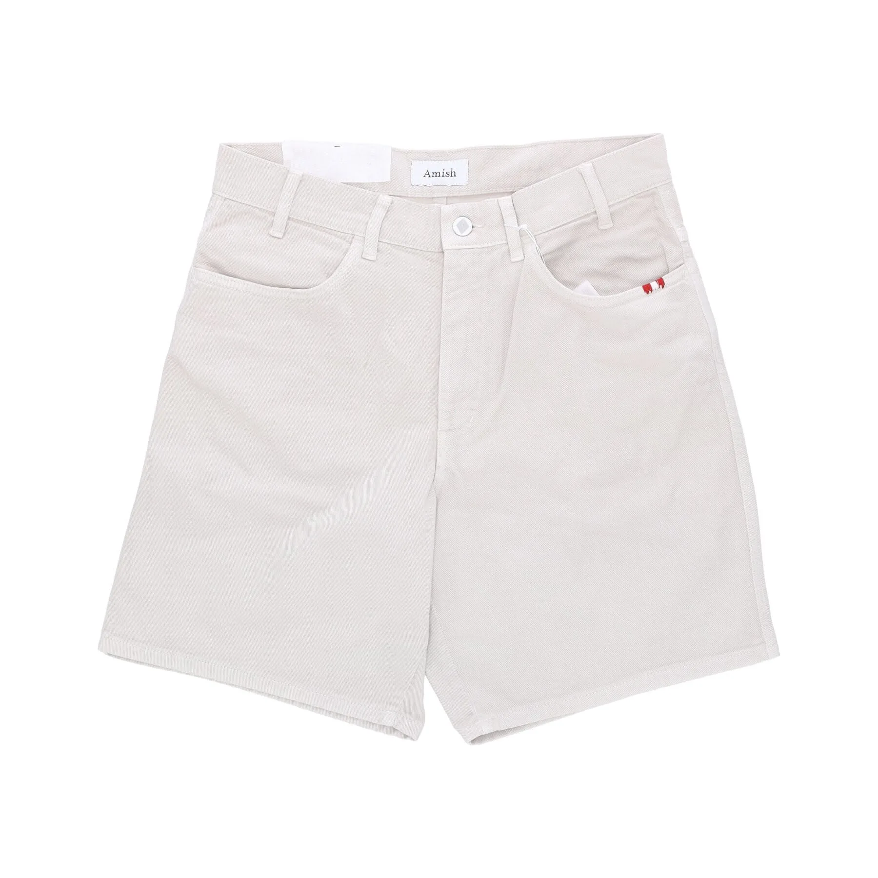 Pantalone Corto Uomo Bermuda Bernie Bull Sw Ecru - Amish - FashionsVida