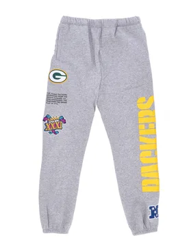 Pantalone Tuta Felpato Uomo Nfl Team Origins Fleece Pant Grepac Grey Heather - Mitchell & Ness - FashionsVida
