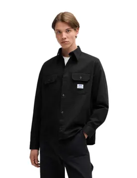 Hugo Chemise à Manches Longues Ekynone 10260730 Blue Black XL
