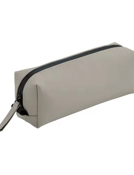 Matte PU Mini Toiletry Bag - Clay - Size: One Size - BagBase - FashionsVida