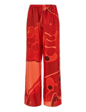 Ferragamo Pantaloni di seta palazzo