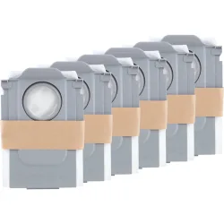 Pack de 6 bolsas de aspirador para Saros Z70, Saros 10, Qrevo CurvX, S8 MaxV Ultra, Qrevo Edge, Qrevo 5AE, QR 598