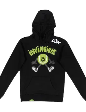 Lok Invincible Hoodie Black L - Lok - FashionsVida
