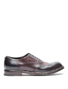 Scarpe stringate in pelle