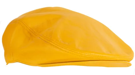Mens Peaky Blinders Newsboy Flat Hat - Yellow - Size X-Large