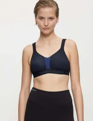 Triaction Energy Lite Non Wired Non-Padded Breathable Performance Sports Bra Black female