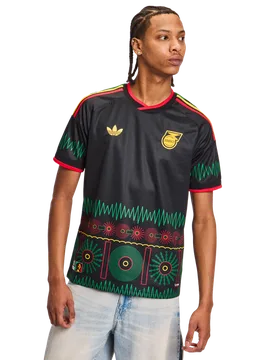 Jamaica Herren Trikots/Replikate - Schwarz - Größe XXL - Poly Jersey Black XXL - Adidas - FashionsVida