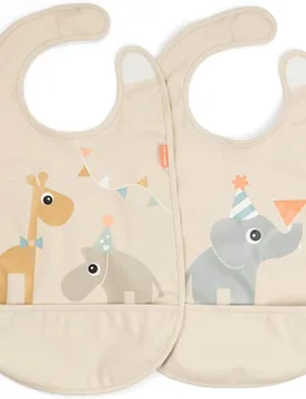 Baberos sin mangas y con velcro pack 2ud Celebration - Done by Deer - FashionsVida