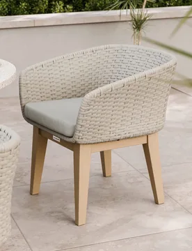 Set of 2 Eden Dining Chairs Beige - Royalcraft - FashionsVida
