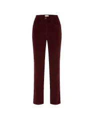 Pantalon en velours côtelé LAURA NEW rouge foncé 42 (court)