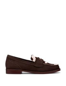Suede Animal Print Slip On Loafers Multi female - Clarks - FashionsVida