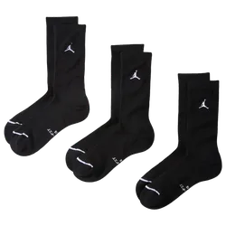 Everyday Cushioned Crew 3 Pack Unisex Socks - Black - Size - Black - Size: 8.5 - 10