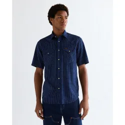 Camisa de hombre de manga corta de corte regular