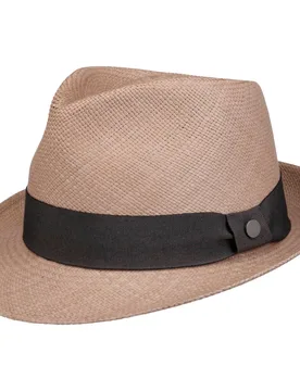 Tortilla Trilby Panama Hat by - light brown - Size: XL (61-62 cm) - Lierys - FashionsVida