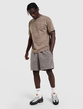 Mens Pantaloncini Washed - Marrone, marrone marrone Uomo taglia M