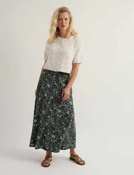Cotton Rich Relaxed Cardigan with Linen Natural female - Seasalt cornwall - FashionsVida