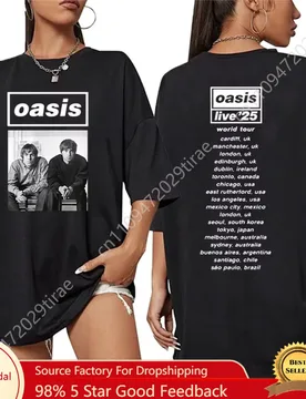 British Rock O-Oasis Live 25 Tour 2025 New T Shirt Women's Hip Hop Gothic Short Sleeve T-shirts Men Punk Tide Clothing T-shirts - Aliexpress - FashionsVida