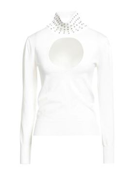 Rollkragenpullover Damen Weiß M,S Damen