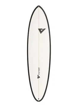 Planche De Surf Midlength Epoxy 6´8 Matt Black 203 cm unisex - Victory - FashionsVida