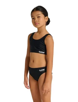 Solid Bikini Black 110 cm Girls - Hummel - FashionsVida