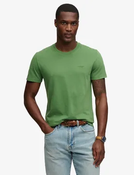Superdry Herren Essential Gesticktes Logo T-shirt in Schmaler Passform Green - Größe: Xxl - 29.99 - FashionsVida