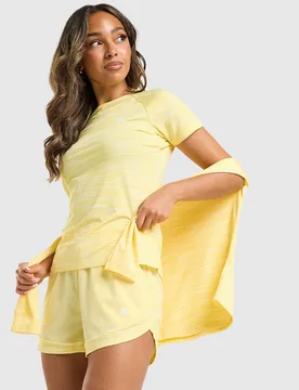 Womens Maglia Trail Maniche Corte - Giallo, giallo giallo Donna taglia XS - MONTIREX - FashionsVida