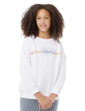 Sweat-shirt Keepsakes Relaxed Crew White 12 Années Fille - Rip curl - FashionsVida