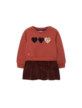 Boboli Vestito A Maniche Lunghe Fleece Combined Boiler 7 Anni - BÒBOLI - FashionsVida